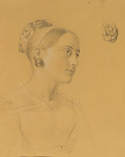 Étude féminine pour "L