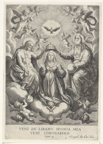 Couronnement de Marie avec des chœurs d