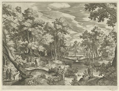 Paysage avec le baptême du Christ (Paysages avec scènes de l