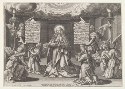 Magnificat : La Vierge entourée d