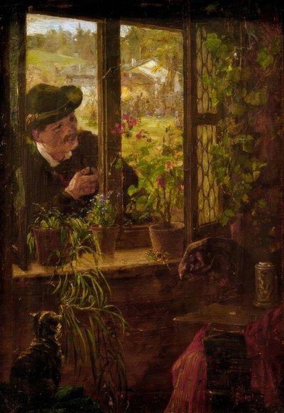 À la fenêtre - Johann Sperl