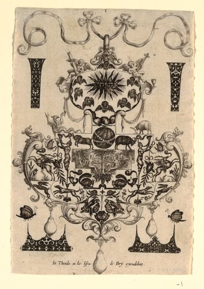 Design de pendentif avec la Tentation, Planche 1, d