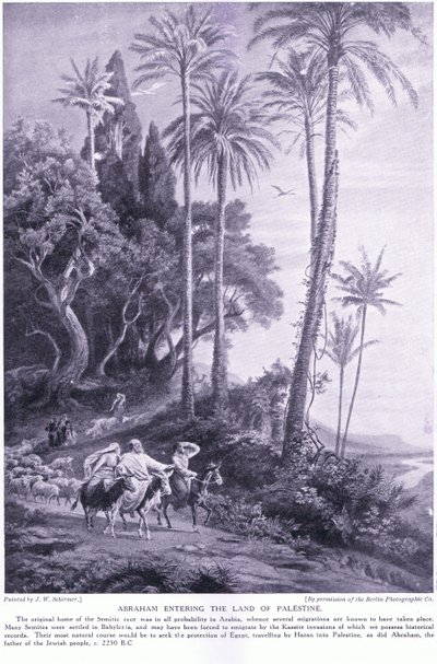 Abraham entre en Palestine en 2250 av. J.-C. - Johann Wilhelm Schirmer