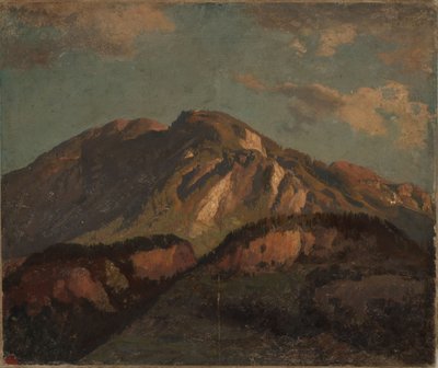 Crête de montagne, probablement dans les Grisons - Johann Wilhelm Schirmer