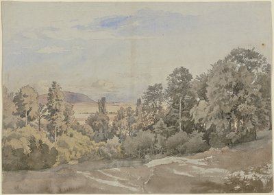 Forêt avec vue lointaine - Johann Wilhelm Schirmer