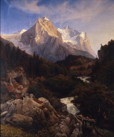 The Wetterhorn - Johann Wilhelm Schirmer