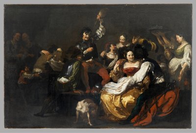 Réjouissances avec soldats et prostituées - Johann after Liss or Lis or von Lys