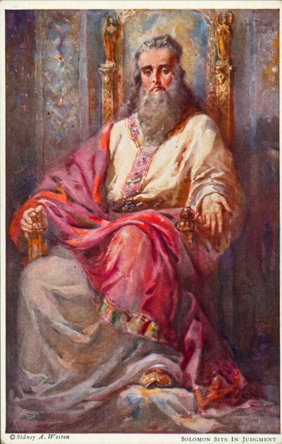 Salomon rend justice - Johannes Adolf Tillack