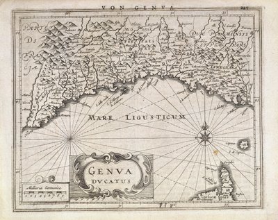 Duché de Gênes, carte par Jan Baptist Vrients de l