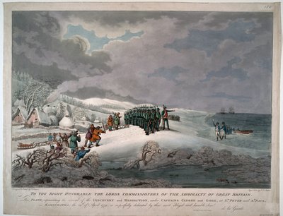 Arrivée de la Resolution et de la Discovery sur la côte est du Kamtchatka sous les capitaines Charles Clerke et John Gore - Johannes Eckstein