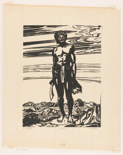 Le guerrier - Johannes Frederik Engelbert ten Klooster (signed by artist)