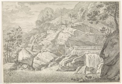 Vue de la grande cascade de Chartreuse - Johannes Glauber