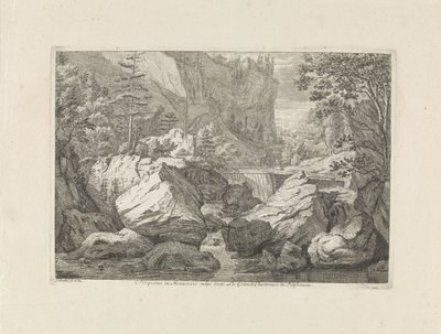Vue sur une cascade - Johannes Glauber