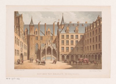 Cour du Palais sur le Koudenberg - Johannes Hilverdink