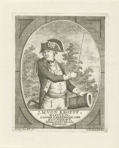 Portrait de Joachim Maurits von Kropff - Johannes Jelgerhuis