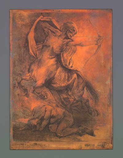 La mort en centaure avec arc et flèche - Johannes Josephus Aarts
