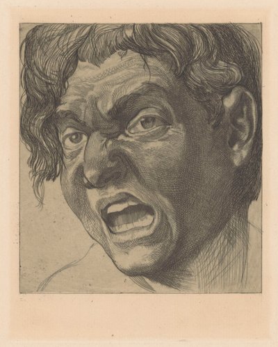 Homme bâillant - Johannes Josephus Aarts