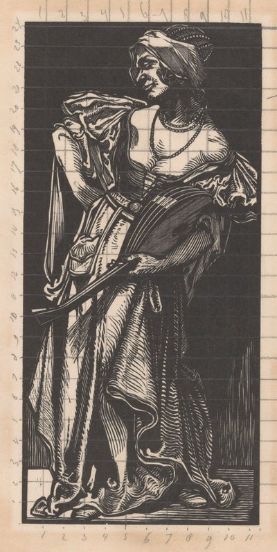 Femme avec luth - Johannes Josephus Aarts