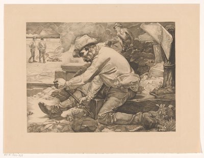 Travailleur en train de ramer - Johannes Josephus Aarts