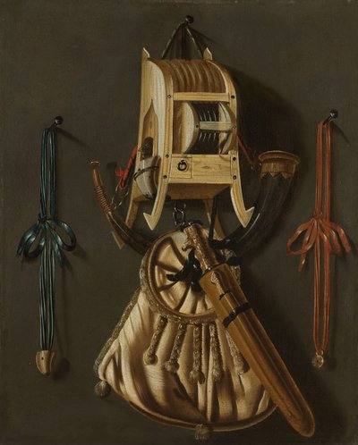 Nature morte aux instruments de chasse - Johannes Leemans
