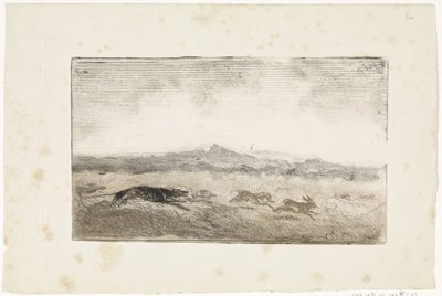 Chasse au lièvre - Johannes Tavenraat