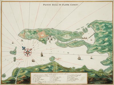 Carte de Porto Rico - Johannes Vingboons
