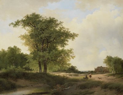 Paysage avec ferme - Johannes Warnardus Bilders