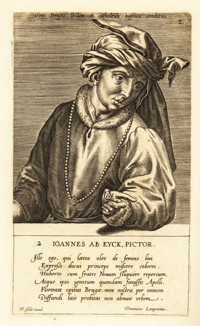 Portrait de Jan van Eyck, peintre néerlandais de l