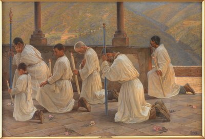Prière pour la pluie. Procession dans les Apennins - Johannes Wilhjelm