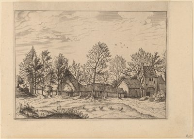 Ferme avec portail - Johannes and Lucas van Doetechum after Master of the Small Landscapes