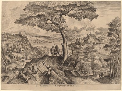 Milites Requiescentes (Soldats au repos) - Johannes and Lucas van Doetechum after Pieter Bruegel the Elder