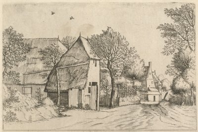 Route de village avec puits - Johannes and Lucas van Doetechum after the Master of the Small Landscapes