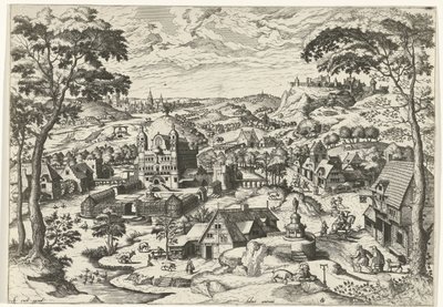 Paysage avec saint Antoine - Johannes of Lucas van Doetechum
