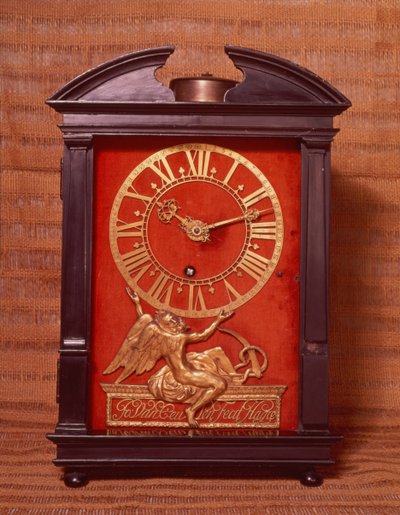 Horloge à pendule à poids précoce, peut-être conçue par Christian Huygens (1629-95) vers 1675 - Johannes van Ceulen