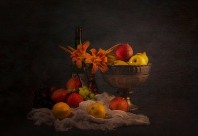 Nature morte classique aux fruits - John-Mei Zhong