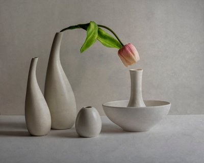 Vases « Tulipes rose pâle » - John-Mei Zhong