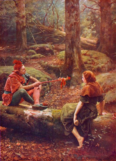 Shakespeare : Touchstone et Audrey dans la forêt d