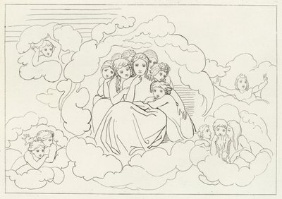Météores célestes, Paradis, Chant 30 (gravure) - John (after) Flaxman