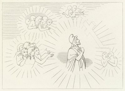 Splendeurs célestes, Paradis, Chant 20 (gravure) - John (after) Flaxman