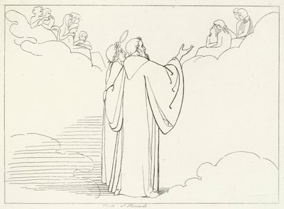Ordre des Patriarches, Paradis, Chant 32 (gravure) - John (after) Flaxman