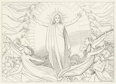 Le Triomphe du Christ, Paradis, Chant 23 (gravure) - John (after) Flaxman