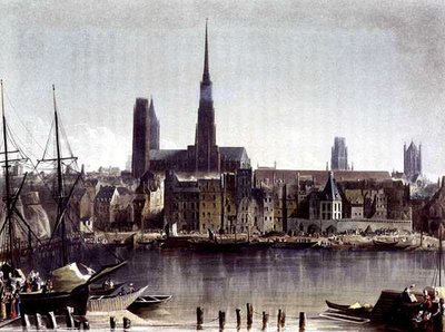 Vue de Rouen, de 
