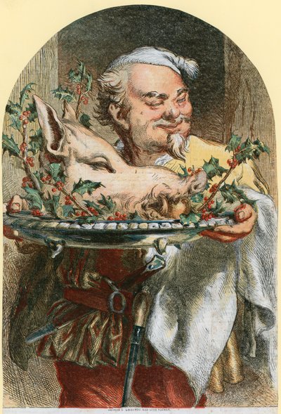 Apportant la tête de sanglier - John (after) Gilbert