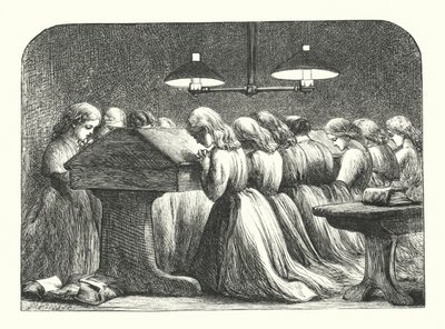 Prière du Soir dans une École de Filles - John (after) Gilbert
