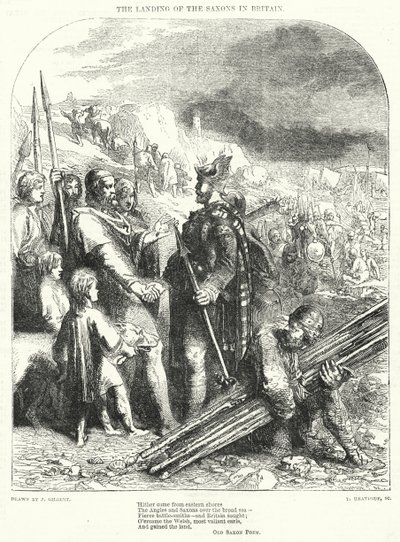 Le débarquement des Saxons en Grande-Bretagne - John (after) Gilbert