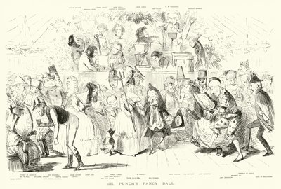 Le Bal de Fantaisie de Mr Punch (gravure) - John (after) Leech