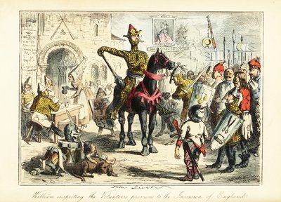 Guillaume le Conquérant avec son armée hétéroclite de Normands en 1066 - John (after) Leech