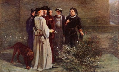 Shakespeare : La Rose Rouge et la Blanche, Henri VI, Partie I, Acte II, Scène 4 - John (after) Pettie