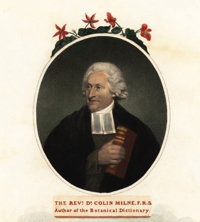 Portrait de Colin Milne, botaniste (gravure) - John (after) Russell