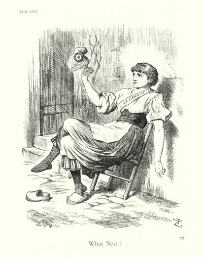 Caricature de Sir John Tenniel : Quoi de neuf ? (gravure) - John (after) Tenniel